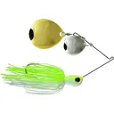 Picasso Titanium HP Double Colorado Spinnerbait 1/2oz Chartreuse/White Nickel/Gold - Picasso