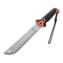 Gerber Compact Clearpath Machete 11" Spine Serrated Machete Stainless Steel Satin Blade Gator Grip Handle Black/Orange - Gerber Knives