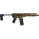 CMMG Dissent Mk4 5.56x45mm NATO Pistol 10.5" Threaded Barrel 30+1 Round Midnight Bronze Pistol Brace - Cmmg