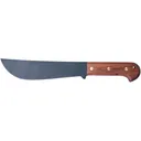 Old Hickory Outdoor Machete Fixed Blade Knife 9" Trailing Point High Carbon Black Blade Hardwood Handle Brown - Old Hickory