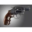 Hogue Fancy Hardwood Grips with Finger Grooves for Colt Detective Special Rosewood - Hogue