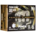 Federal Personal Defense Punch 380 ACP Ammo 85 Grain Jacketed Hollow Point Case of 200 (10 Boxes of 20) - Federal Ammo