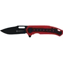 Smith & Wesson Frame Lock Folder Pocket Knife 3.5" Drop Point Stainless Steel Black Blade Aluminum Handle Red - Smith and Wesson