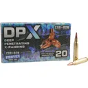 Cor-Bon DPX 223 Remington Ammo 62 Grain Solid Hollow Point Lead Free Box of 20 - Cor-Bon