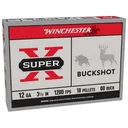 Winchester Super X 12 Gauge Ammo 3-1/2" #00 Buckshot 18 Pellets Case of 250 (50 Boxes of 5) - Winchester