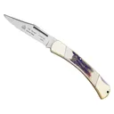PUMA SGB Whitetail Pocket Knife 3.1" Clip Point DIN 1.4116 Satin Blade Stag Handle Brown - Puma