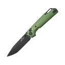 Bear OPS Nekama Pocket Knife 3.5" Modified Tanto Sandvik 14C28N Black Blade Aluminum Handle OD Green - Bear Ops