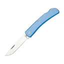 Bear & Son Farmhand Pocket Knife 3.62" Drop Point Stainless Steel Satin Blade Aluminum Handle Blue - Bear & Son
