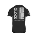 Glock Men's Perfection Flag Short Sleeve Crew Neck T Shirt Black XL - Glock