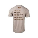 Glock Men's Caliber Short Sleeve Crew Neck T Shirt Tan Medium - Glock