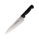Dexter Russell Chef's Kitchen Knife 8" Drop Point Carbon Satin Blade Polypropylene Handle Black - Dexter Russell