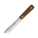 Old Hickory Hunting Fixed Blade Knife 5.5" Clip Point Carbon Satin Blade Wood Handle Brown - Old Hickory