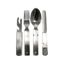 Military Surplus German 4-Piece Stainless Steel Utensil Kit Grade 2 - Military Surplus
