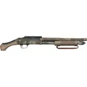 Mossberg 590 AfterShock Pump 12 Gauge Shotgun 14.38" Rhodesian Brushstroke Camo Barrel Flat Dark Earth Bird's Head Stock - Mossberg