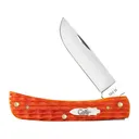 Case Sod Buster Jr Pocket Knife 2.8" Skinner Tru-Sharp Polished Blade Crandall Jigged Bone Handle Tequila Sunrise - Case