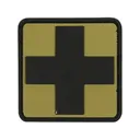 Voodoo Tactical First Aid Symbol PVC Morale Patch Coyote - Voodoo Tactical