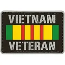 Voodoo Tactical Vietnam Veteran Combo Patch Set PVC Morale Patch - Voodoo Tactical