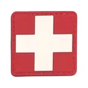 Voodoo Tactical White Cross Combo PVC Morale Patch Red And White - Voodoo Tactical