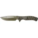 5.11 CFK 4 Fixed Blade Knife 4" Drop Point SCM435 Black Blade Fiberglass Reinforced Nylon (FRN) Handle Ranger Green - 5.11