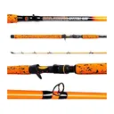 Whisker Seeker Tackle Hog Seeker 7'6" Casting Rod Med Hvy Blaze Orange 1pc - Whisker Seeker Tackle