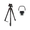 BOG DeathGrip Shooting Stick Tripod with E-Max Pro Earmuffs - BOG