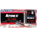 Atomic Ammunition 45 Colt (Long Colt) Ammo 250 Grain Bonded Jacketed Hollow Point Box of 50 - Atomic Ammunition