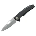 ASP Classic Folder Assisted Opening Pocket Knife 3.5" Drop Point AUS-8 Stonewashed Blade G-10 Handle Black - Armament Systems and Procedures