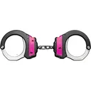 ASP Plus Chain Handcuff Double Locking Steel Bow Forged 7075T6 Aluminum Frame Pink - Armament Systems and Procedures