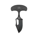 ASP PDK Push Fixed Blade Knife 2.25" Drop Point AUS-8 Black PVD Blade Polymer Handle Black - Asp