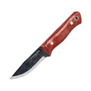 Condor Knives Mini Firewater Fixed Blade Knife 3" Drop Point 1095 Natural Blade Micarta Handle Red - Condor Knives