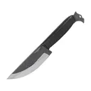 Condor Knives Classic Hunter Fixed Blade Knife 5" Drop Point 440C Natural Blade Leather Handle Black - Condor Knives