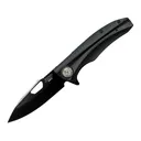 ASP Classic Folder Grooved Assisted Opening Pocket Knife 3.5" Drop Point AUS-8 Black PVD Blade G-10 Handle Black - Armament Systems and Procedures