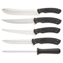 Browning Primal Fish & Game Butcher Kit 8Cr13MoV Blades Rubber Overmold Handles Black - Browning