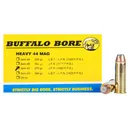 Buffalo Bore 44 Remington Magnum Ammo 270 Grain Jacketed Flat Nose Box of 20 - Buffalo Bore Ammunition