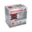 Winchester Super X High Brass 20 Gauge Ammo 2-3/4" #4 Lead Shot 1 oz Case of 250 (10 Boxes of 25) - Winchester