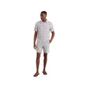 Huk Men's Pursuit Printed Short Sleeve Polo White10 Large - Huk