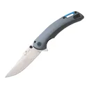Bear OPS Loadout Assisted Opening Pocket Knife 3.5" Drop Point Sandvik 14C28N Black Blade Aluminum Handle Gray/Blue - Bear Ops