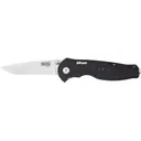 SOG Flash I Assisted Opening Pocket Knife 2.5" Satin AUS-8 Steel Drop Point Blade GRN Handle Black - Sog