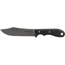 TOPS Knives Badger Creek Fixed Blade Knife 6" Clip Point Bohler N690Co Tumble Blade Micarta Handle Black - Tops Knives