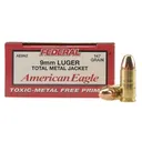Federal American Eagle 9mm Luger Ammo 147 Grain Total Metal Jacket Box of 50 - Federal