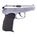 Military Surplus Bulgarian Makarov 9x18mm (9mm Makarov) Pistol (Very Good) 3.5" Barrel 8+1 Round Chrome - Military Surplus