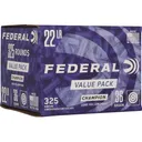 Federal Champion 22LR Ammo 36 Grain Lead Hollow Point Box of 325 Bulk - Federal