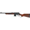 Henry H23 LASR Supreme Lever Action Rifle 450 Bushmaster 18" Blued Threaded Barrel Anodized Black Frame Walnut Field Stock - Henry Repeating Arms