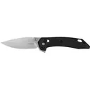 Kershaw Bonneville Pocket Knife 3.2" Drop Point Sandvik 14C28N Stonewashed Blade Glass Filled Nylon Handle Black - Kershaw