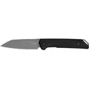 Kershaw Mini Iridium Fixed Blade Knife 3.1" Reverse Tanto D2 Stonewashed Blade Micarta Handle Black - Kershaw