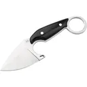 Boker Knives Enki Fixed Blade Knife 2.28" Drop Point D2 Satin Blade Micarta Handle Black - Boker Knives