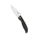 Spyderco Mantra 4 Pocket Knife 3.34" Drop Point 8Cr13MoV Satin Blade Carbon Fiber Handle Black - Spyderco