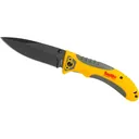 Smith's TrailBreaker Pocket Knife 3.5" Drop Point 420 Black Blade Polymer Handle Gray/Yellow - Smiths
