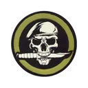 Rothco Morale Patch Military Skull Black - Rothco