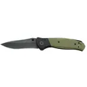 Bear & Son Bear Swipe Assisted Opening Pocket Knife 3.25" Modified Drop Point Sandvik 14C28N Black Blade G-10 Handle Black/Green - Bear Ops